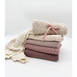 Local taxes included (where applicable) cotton knit baby blanket receiving swaddle | Grace FruitloopStore